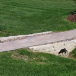 Brick Paver Walkway with Fieldstone Retaining Wall Mequon